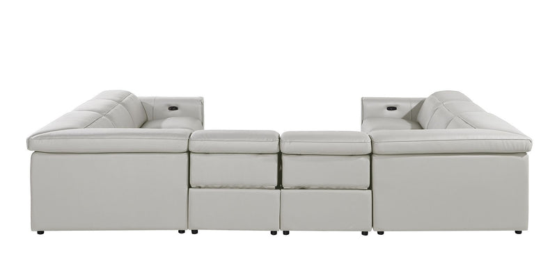 1224 - 8-Piece U-Shaped Sectional Sofa In With 4 Power Recliners & Power Headrests