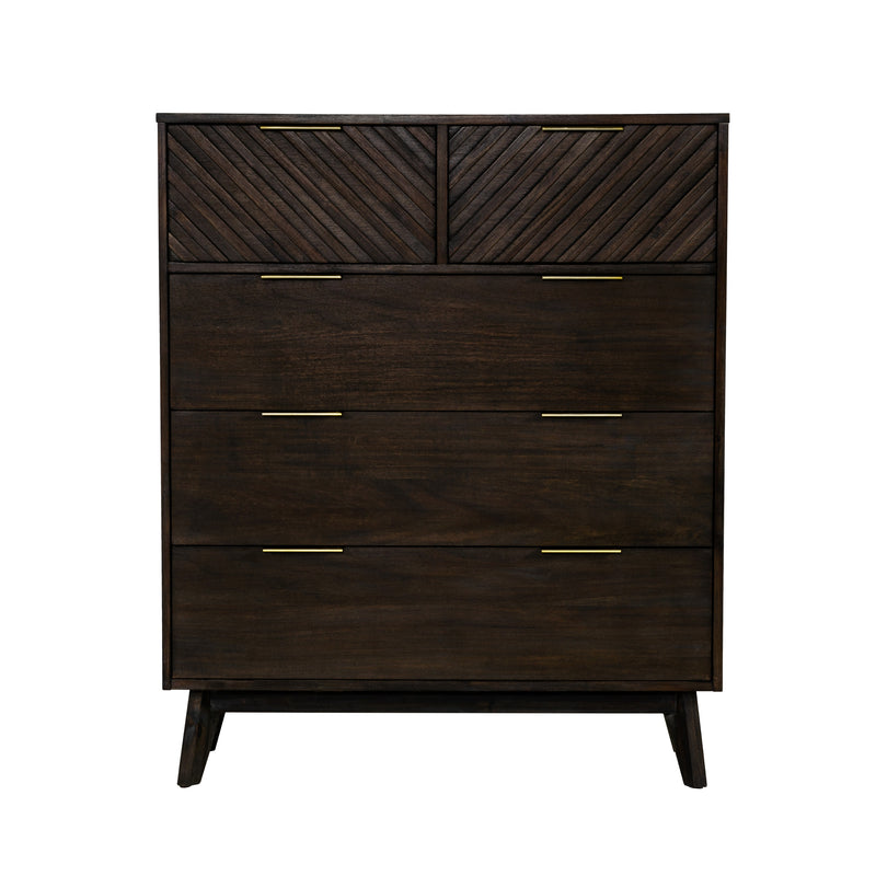 Daisy Mid-Century Dark Acacia Chest — view 4