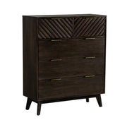 Daisy Mid-Century Dark Acacia Chest — view 5