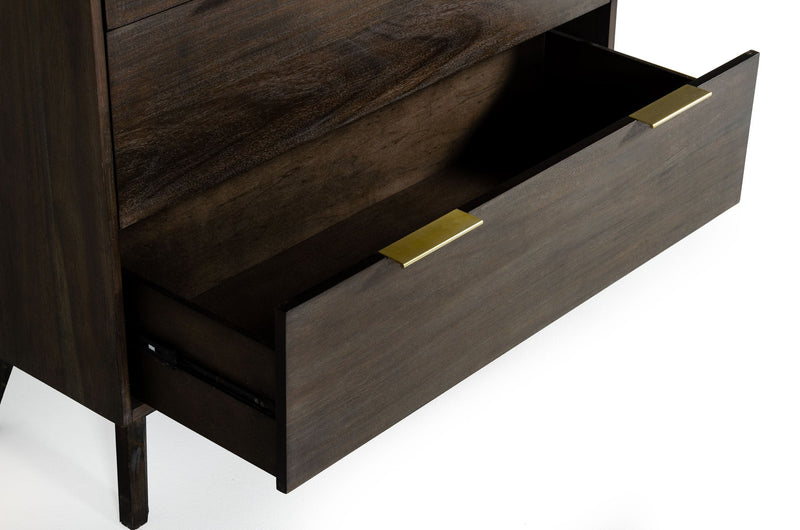Daisy Mid-Century Dark Acacia Chest — view 2