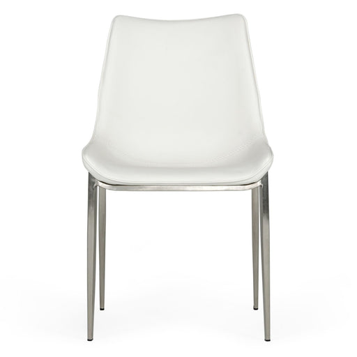Frasier - Modern White Eco-Leather Dining Chair (Set of 2) — view 2