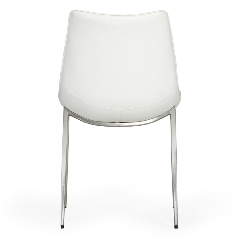 Frasier - Modern White Eco-Leather Dining Chair (Set of 2) — view 4