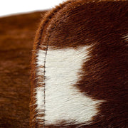 Belvista - Modern Brown Cowhide Ottoman — view 3