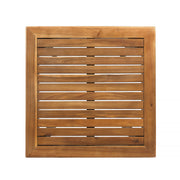 Outdoor Minimalist Acacia Wood Square Bar Table - R&R Furniture Gallery (Fountain Valley, CA)