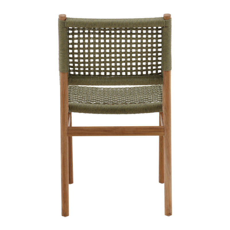 Francisca - Outdoor Dining Chair (Set of 2) - Green And Natural
