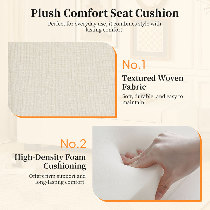 Noble House textured fabric ottoman bench with hinged lid, showcasing soft upholstery and sturdy wooden legs for versatile seating.
