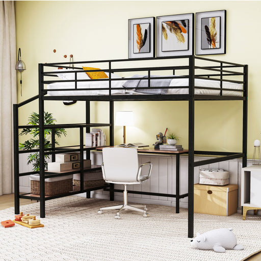 Loft Bed With Desk And Lateral Storage Ladder - R&R Furniture Gallery (Fountain Valley, CA)