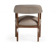Canosa Modern Taupe Faux Leather Dining Chair — view 2