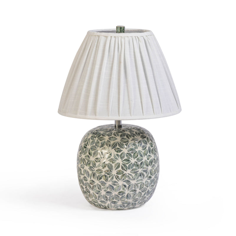 Yaya - Capiz Shell Table Lamp - Green - R&R Furniture Gallery (Fountain Valley, CA)