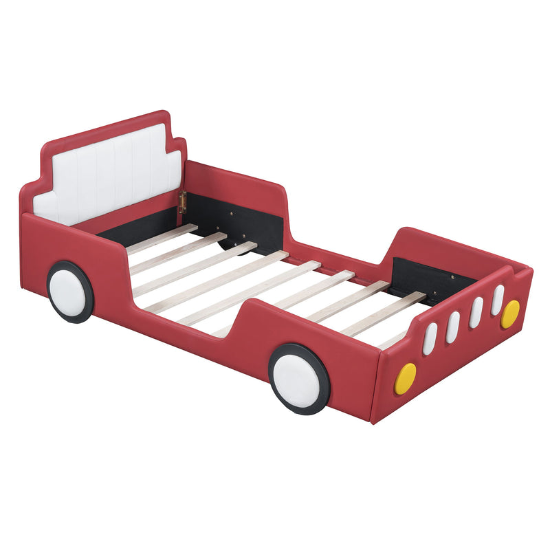 Race Car Shaped Platform Bed With Wheels - R&R Furniture Gallery (Fountain Valley, CA)