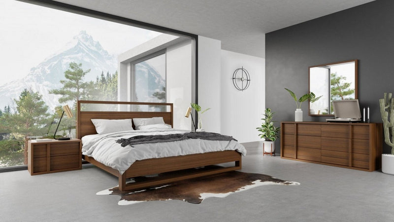 Berlin - Modern Walnut Bedroom Set — view 2