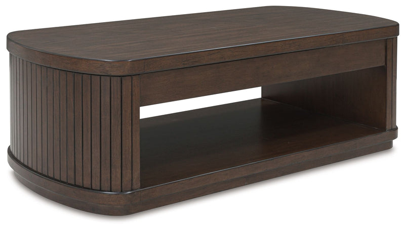 Korestone - Lift Top Cocktail Table - Dark Brown - R&R Furniture Gallery (Fountain Valley, CA)