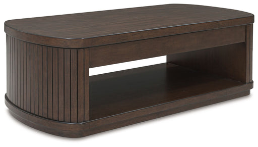 Korestone - Lift Top Cocktail Table - Dark Brown - R&R Furniture Gallery (Fountain Valley, CA)