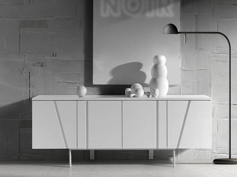 Mario - Modern White Veneer Buffet — view 3