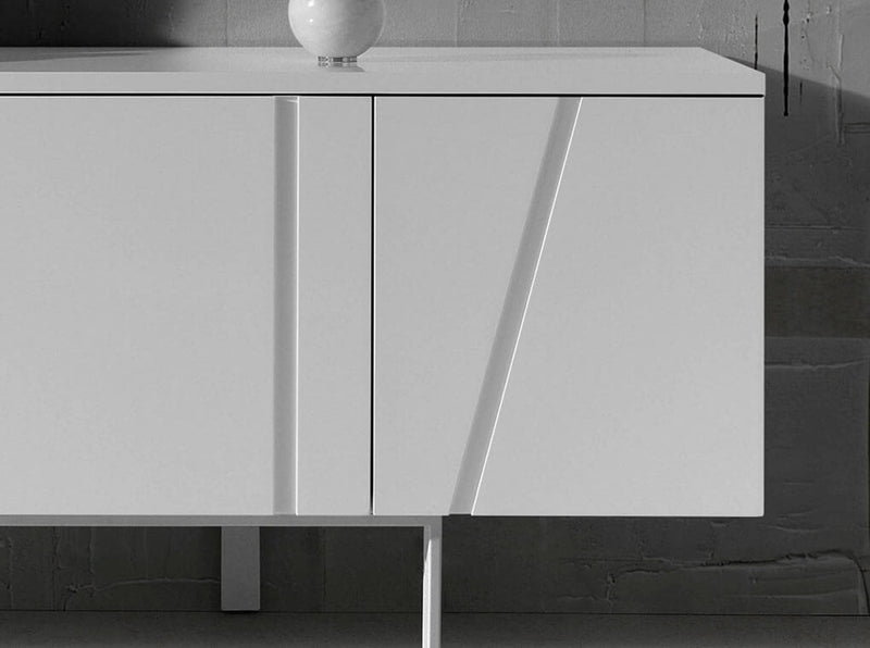 Mario - Modern White Veneer Buffet — view 2