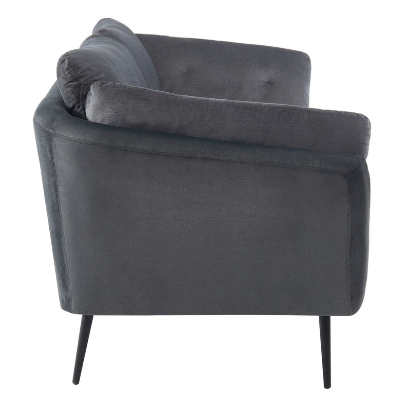 Cody - Modern Dark Grey Fabric Sofa — view 2