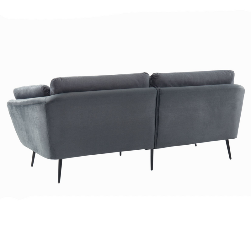 Cody - Modern Dark Grey Fabric Sofa — view 3