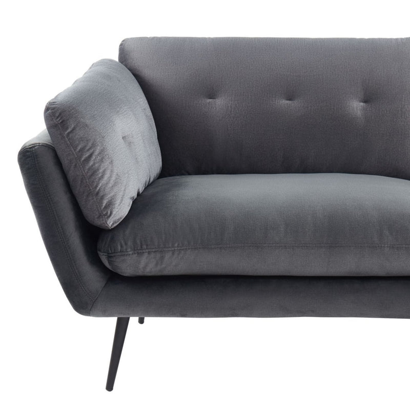 Cody - Modern Dark Grey Fabric Sofa — view 4