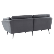 Cody - Modern Grey Fabric Sofa — view 3