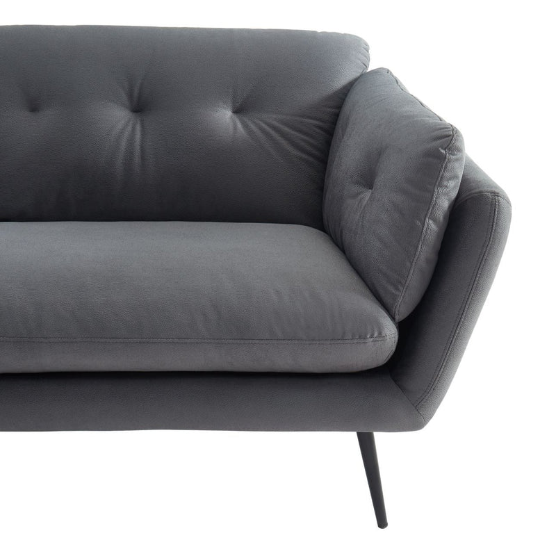 Cody - Modern Grey Fabric Sofa — view 4