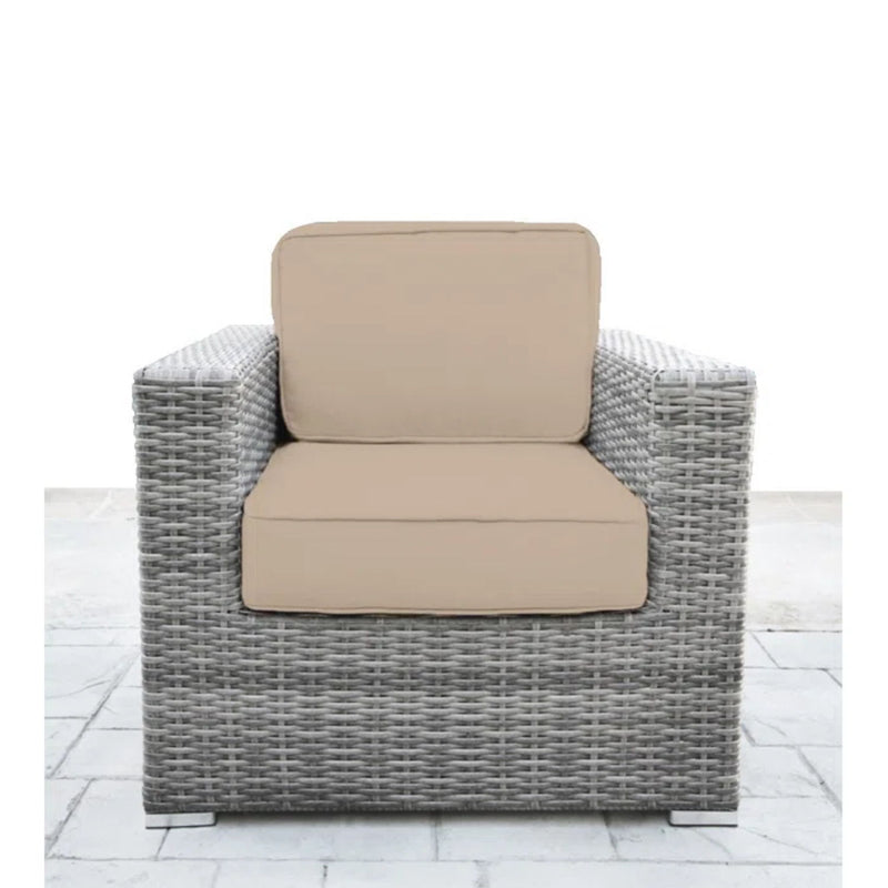 Wicker Seating Group Set With Table And Cushions - R&R Furniture Gallery (Fountain Valley, CA)