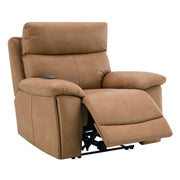 Chavis - Power Motion Recliner With USB & Power Headrest - Brown - R&R Furniture Gallery (Fountain Valley, CA)