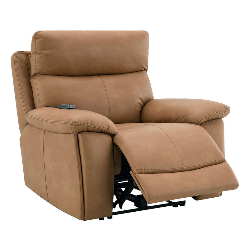Chavis - Power Motion Recliner With USB & Power Headrest - Brown - R&R Furniture Gallery (Fountain Valley, CA)