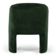 Danube - Modern Jade Green Fabric Dining Chair — view 4