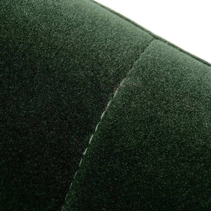 Danube - Modern Jade Green Fabric Dining Chair — view 5