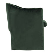 Danube - Modern Jade Green Fabric Dining Chair — view 3