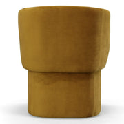 Vassar - Burnt Umber Velvet Dining Chair — view 5