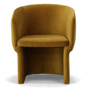 Vassar - Burnt Umber Velvet Dining Chair — view 3