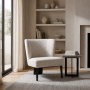Ladean - Modern White Accent Chair — view 4