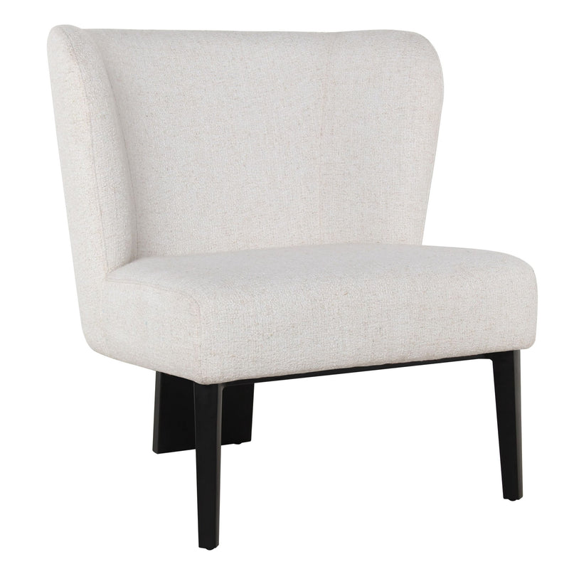 Ladean - Modern White Accent Chair — view 2