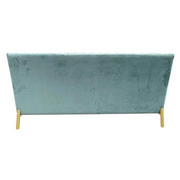 Mosko - Modern Light Green & Gold Fabric Sofa — view 4