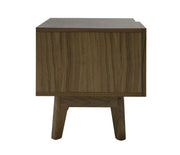 Abelard - Mid-century Walnut Nightstand — view 3