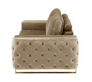 1051 - Contemporary Velvet Loveseat - R&R Furniture Gallery (Fountain Valley, CA)