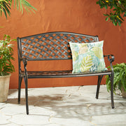 Spencer - Cast Bench - Copper - R&R Furniture Gallery (Fountain Valley, CA)