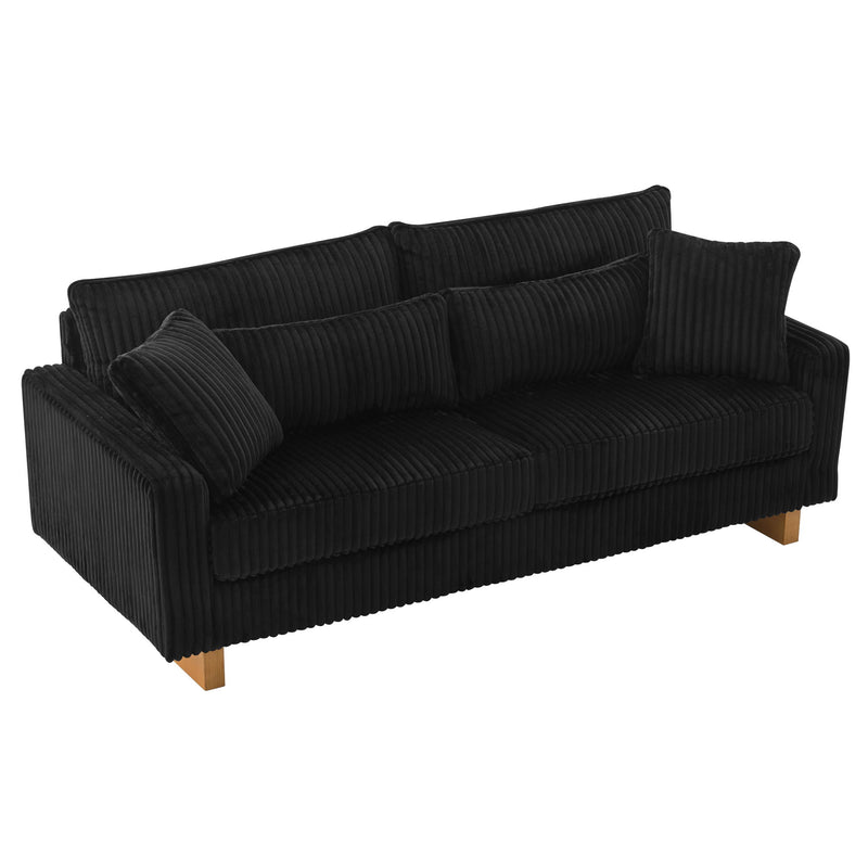 Modern Loveseat Sofa With 4 Pillows - R&R Furniture Gallery (Fountain Valley, CA)