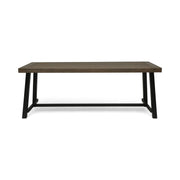 Outdoor Dining Table - Gray / Rustic Metal - R&R Furniture Gallery (Fountain Valley, CA)