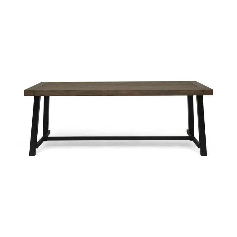Outdoor Dining Table - Gray / Rustic Metal - R&R Furniture Gallery (Fountain Valley, CA)