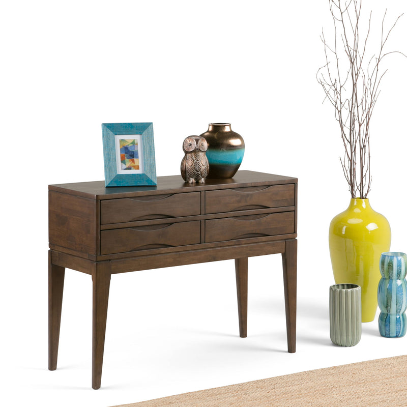 Harper - Hallway Console Table - Walnut Brown - R&R Furniture Gallery (Fountain Valley, CA)