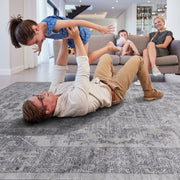 Marfi - 6' X 9' Oriental Area Rug - Silver - R&R Furniture Gallery (Fountain Valley, CA)
