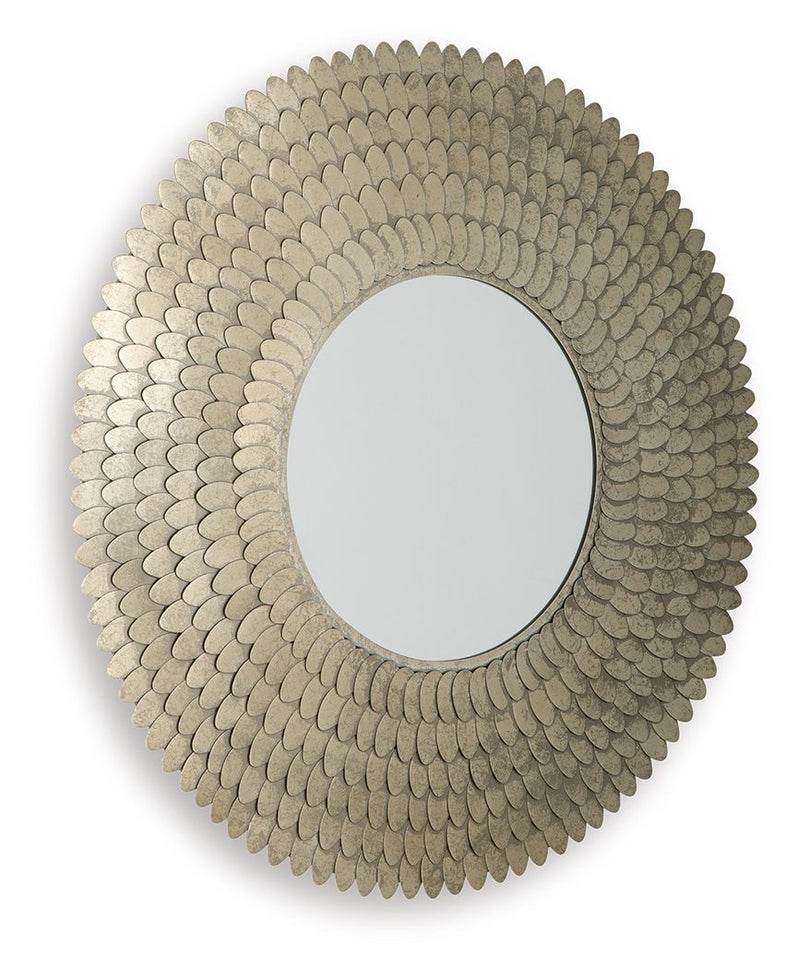 Wrightmund - Accent Mirror - Champagne Finish - R&R Furniture Gallery (Fountain Valley, CA)