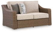 Laguna Heights - Loveseat With Cushion - Beige - R&R Furniture Gallery (Fountain Valley, CA)