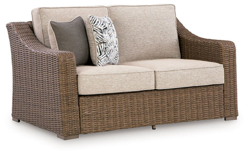 Laguna Heights - Loveseat With Cushion - Beige - R&R Furniture Gallery (Fountain Valley, CA)