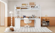 Loft Bed With Drawers, Cabinet, Shelves With Desk - R&R Furniture Gallery (Fountain Valley, CA)