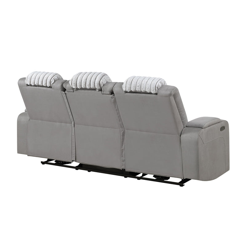Duran - Power Reclining Sofa With Power Headrest - R&R Furniture Gallery (Fountain Valley, CA)