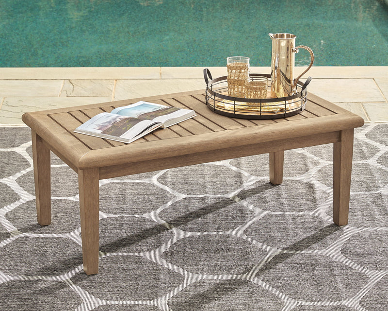 Gerianne - Rectangular Cocktail Table - Brown - R&R Furniture Gallery (Fountain Valley, CA)