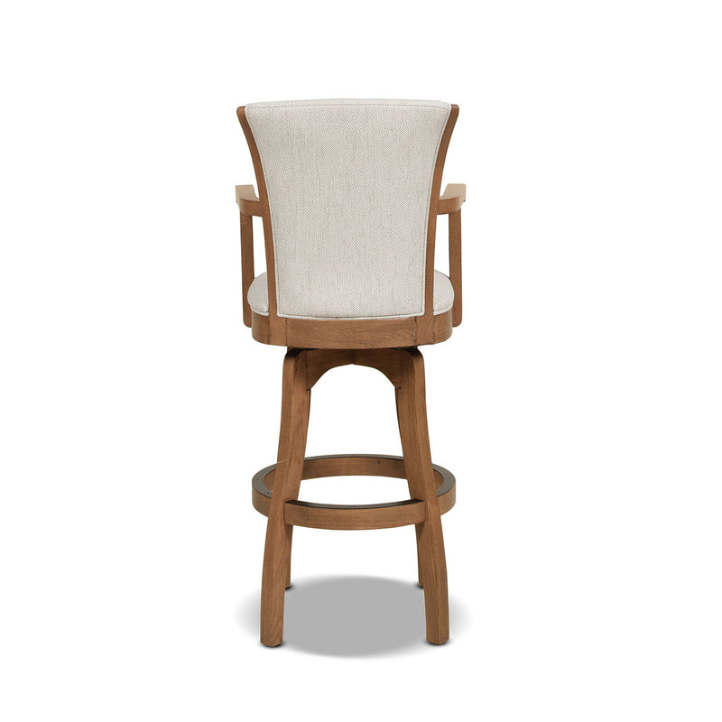 Williams - Swivel Bar Stool With Armrests - R&R Furniture Gallery (Fountain Valley, CA)